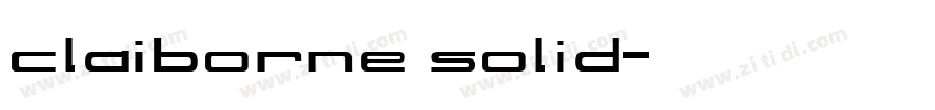 claiborne solid字体转换